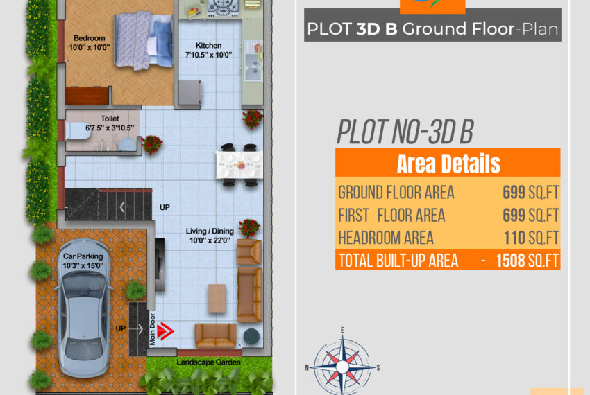 03_PLOT-3D-B-Car-Parking-to-Ground-Floor-Plan