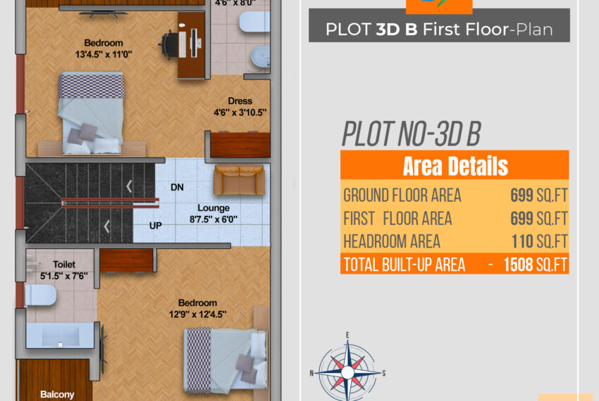 04_PLOT-3D-B-Car-Parking-to-First-Floor-Plan